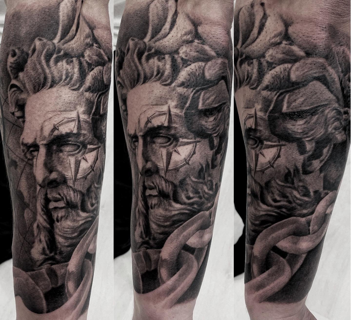 Full sleeve tattoo completed in Dubai studio