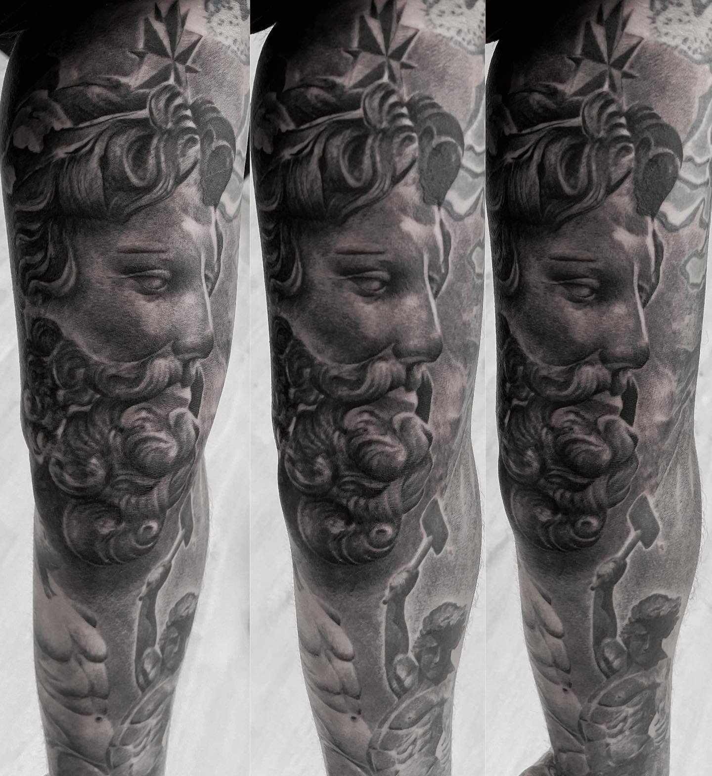 Full sleeve tattoo completed in Dubai studio